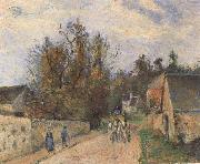 Camille Pissarro The Mailcoach The Road from Ennery to the Hermitage oil painting reproduction